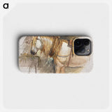 Study of a Horse, Brittany - Samuel Coleman Phone Case.