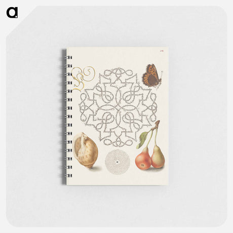 アートメモ帳-Butterfly, Marine Mollusk, and Pear
 - 書道のお手本 Memo.