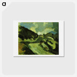 アートポストカード-Dune landscape - テオ ファン ドゥースブルフ Postcard.