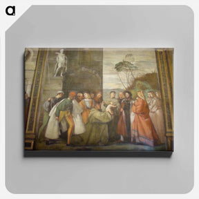 アートパネル-Saint Anthony - ティツィアーノ ヴェチェッリオ Canvas.