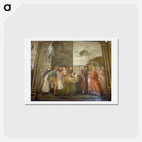 アートポストカード-Saint Anthony - ティツィアーノ ヴェチェッリオ Postcard.