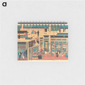 アートメモ帳-Interior of an American Steamship - 歌川よしかず Memo.