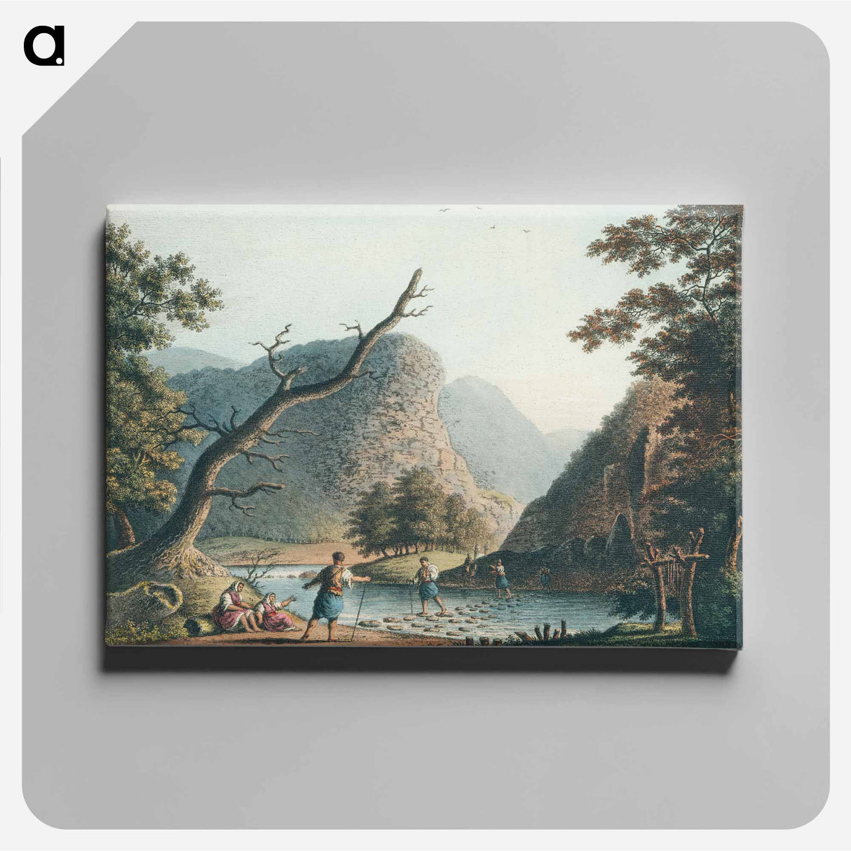 Mount Balkan from Views in the Ottoman Dominions, in Europe, in Asia, and some of the Mediterranean islands - Views of Ottoman Dominions Canvas.