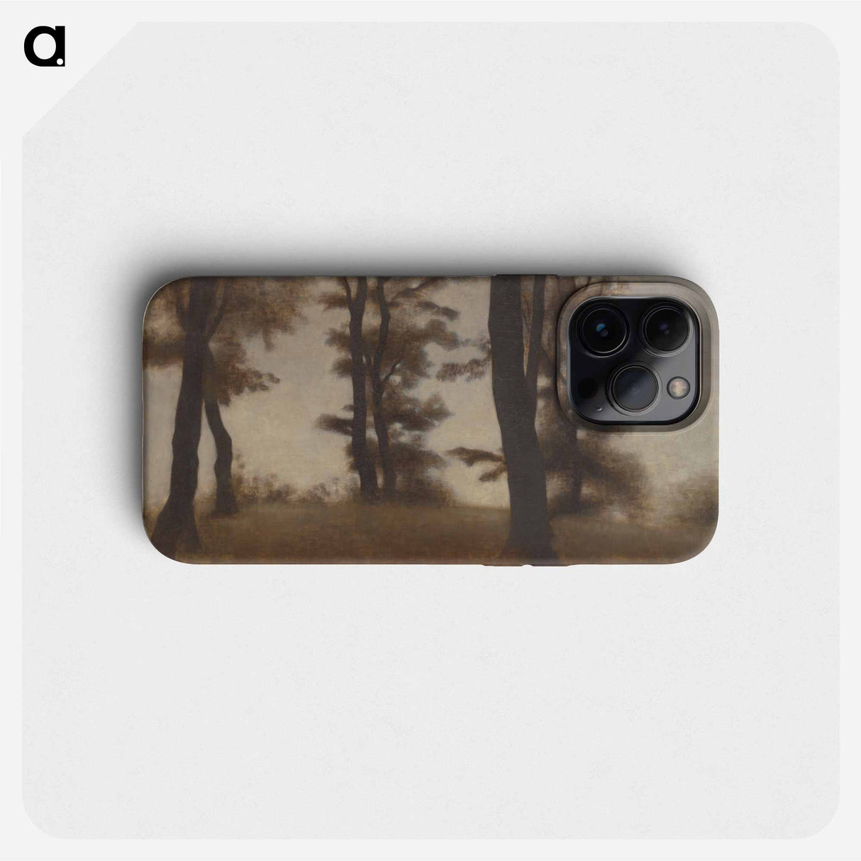 Tree Trunks - ヴィルヘルム ハンマースホイ Phone Case.