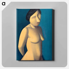 アートパネル-Female model vintage illustration by Vilhelm Lundstrom - ヴィルヘルム ルンドストローム Canvas.