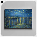 Starry Night Over the Rhône - Vincent van Gogh Canvas.