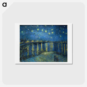 アートポストカード-Starry Night Over the Rhône - フィンセント ファン ゴッホ Postcard.
