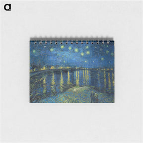 アートメモ帳-Starry Night Over the Rhône - フィンセント ファン ゴッホ Memo.