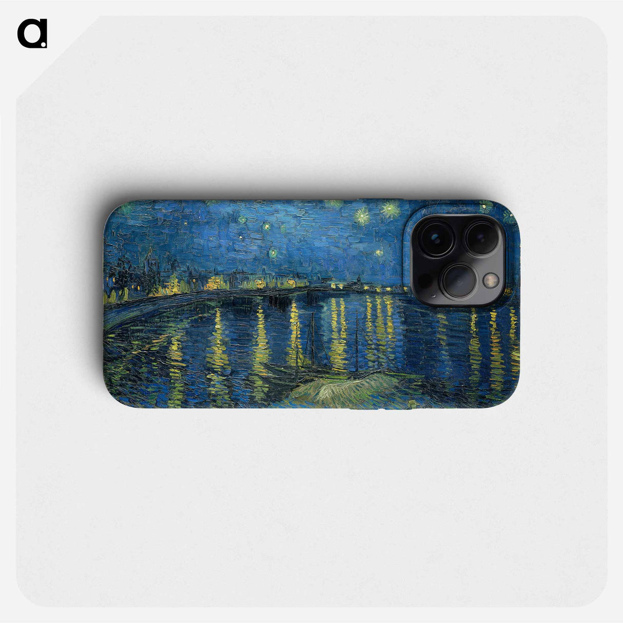 Starry Night Over the Rhône - フィンセント ファン ゴッホ Phone Case.