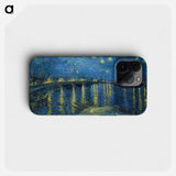 Starry Night Over the Rhône - フィンセント ファン ゴッホ Phone Case.