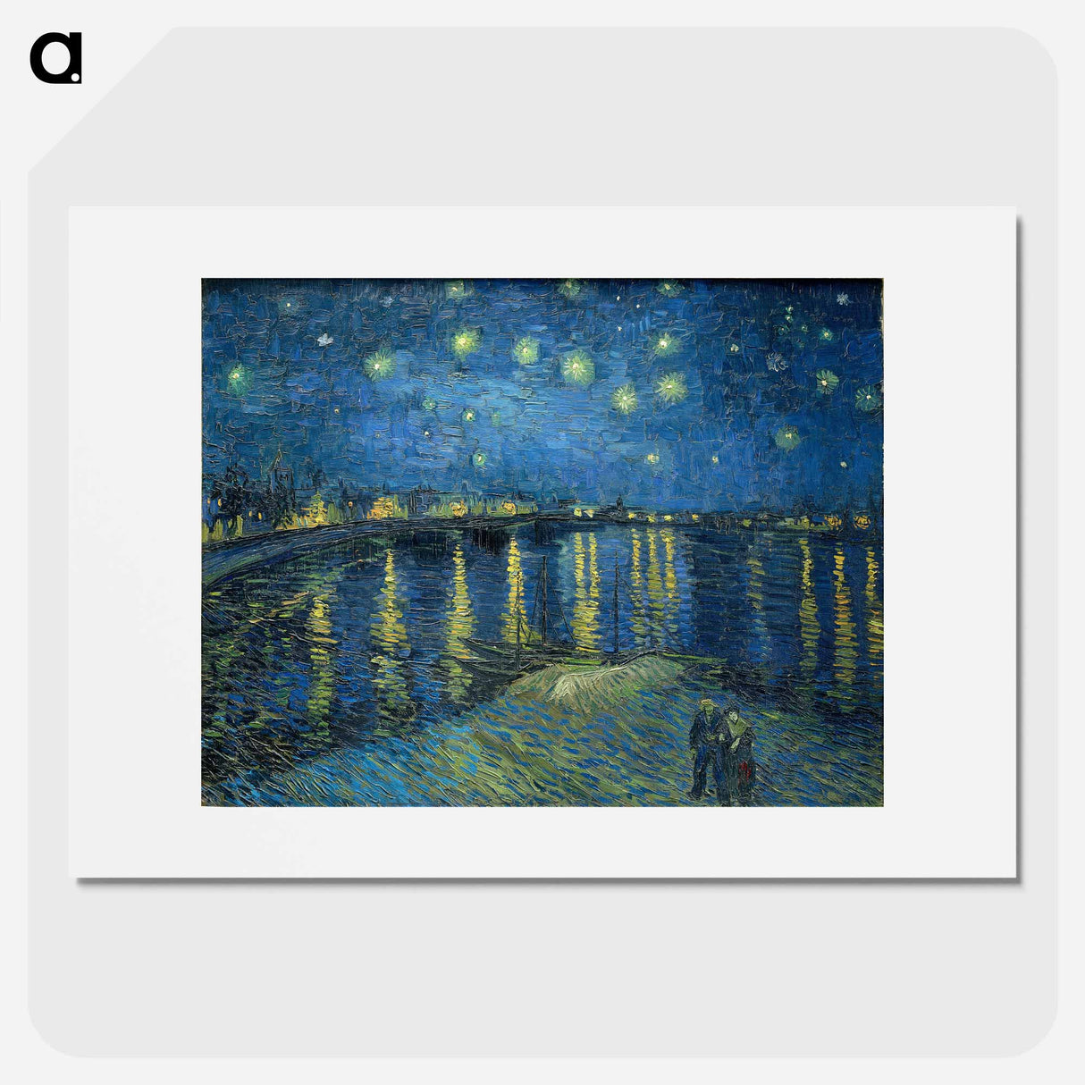 Starry Night Over the Rhône - フィンセント ファン ゴッホ Poster.