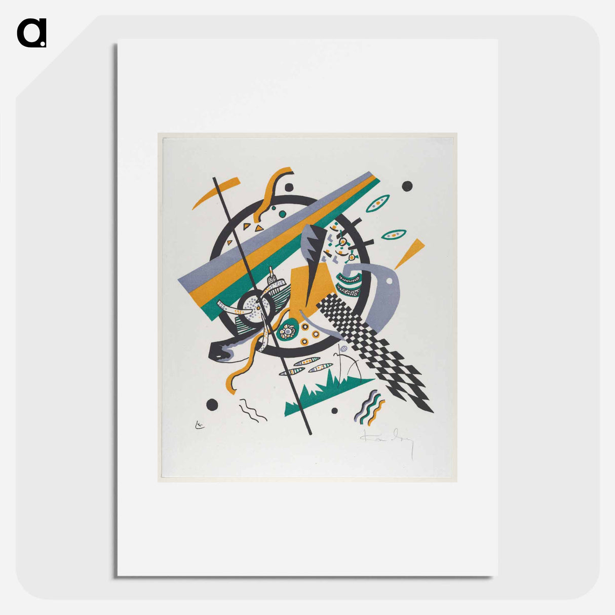 Kleine Welten IV - Wassily Kandinsky Poster.