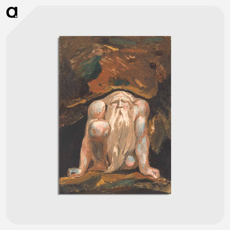 アートポストカード-The First Book of Urizen, Plate 8 - ウィリアム ブレイク Postcard.