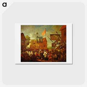 アートポストカード-Southwark Fair - ウィリアム ホガース Postcard.
