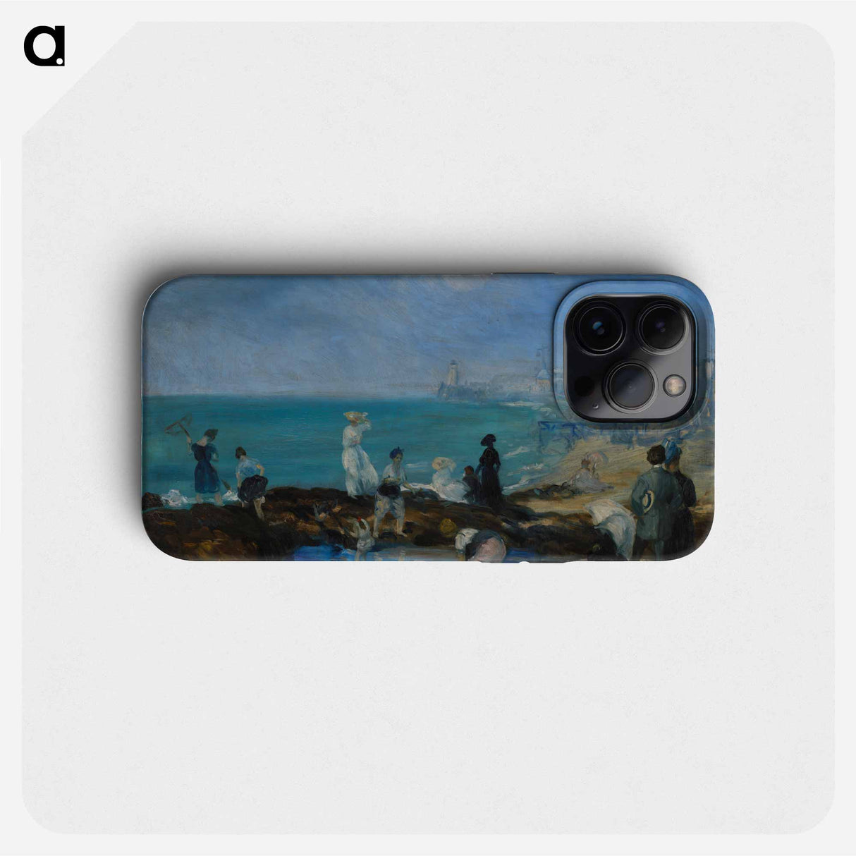 Beach at Dieppe - ウィリアム ジェームス グラッケンズ Phone Case.