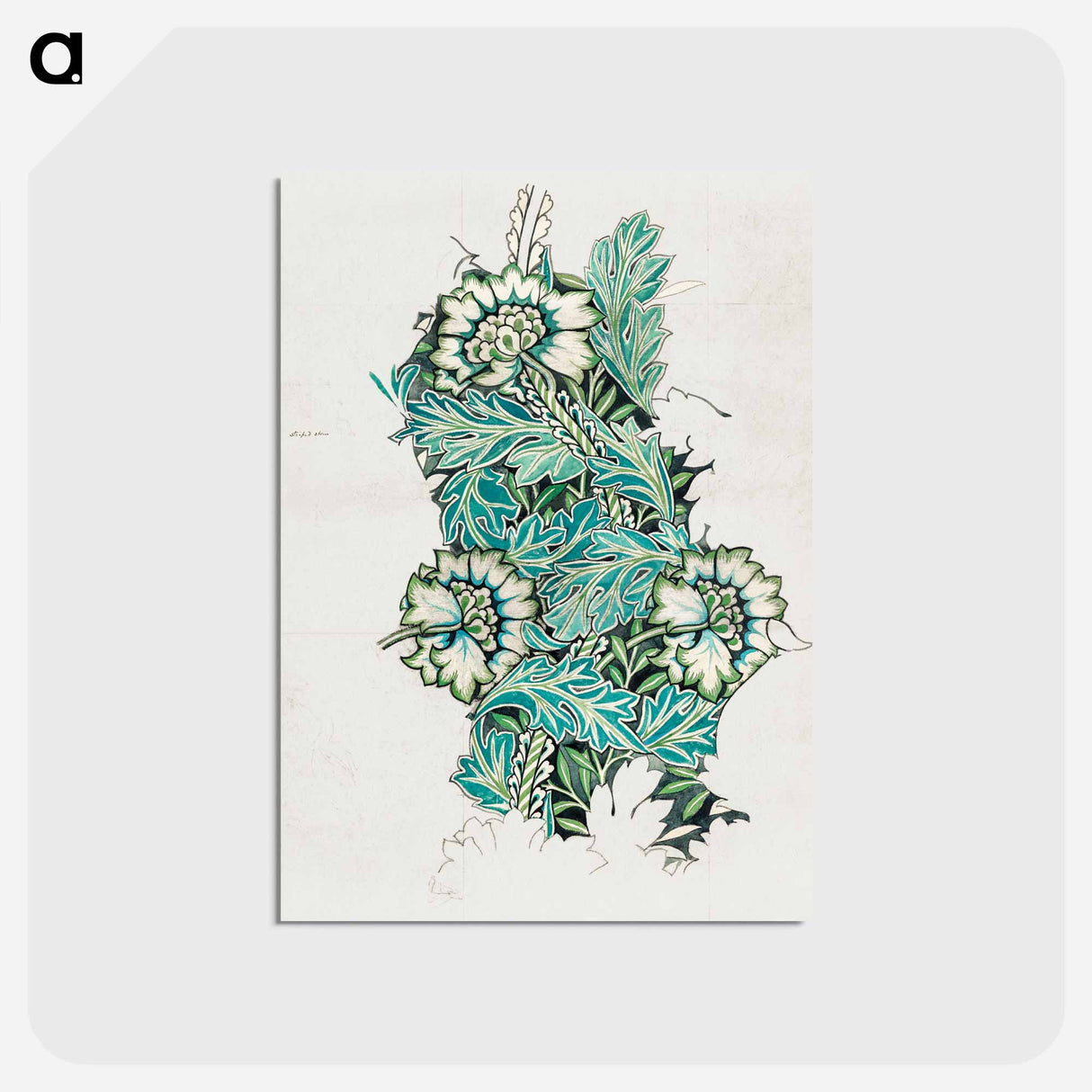 Anemone - ウィリアム モリス Postcard.