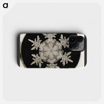 Wilson Bentley Photomicrograph of Stellar Snowflake No. 1018 - Wilson Bentley Phone Case.