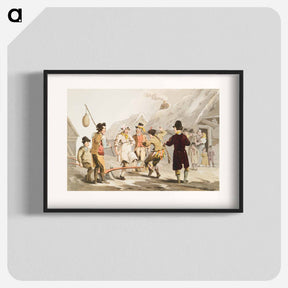アートポスター-Illustration of the fool plough - 19世紀のヨークシャー Poster.
