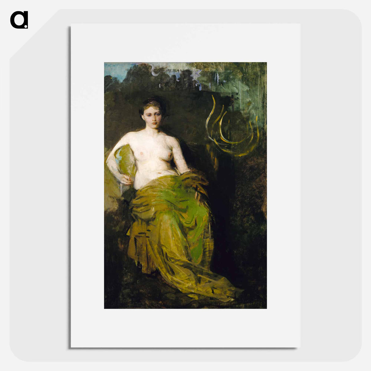 Seated Nude Woman - アボット ハンダーソン セイヤー Poster.