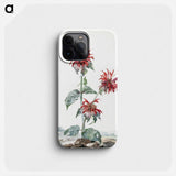 A Red Bergamot in a Landscape - アールト シューマン Phone Case.