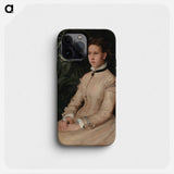 Portrait of the artist's sister ellen edelfelt - アルバート エーデルフェルト Phone Case.