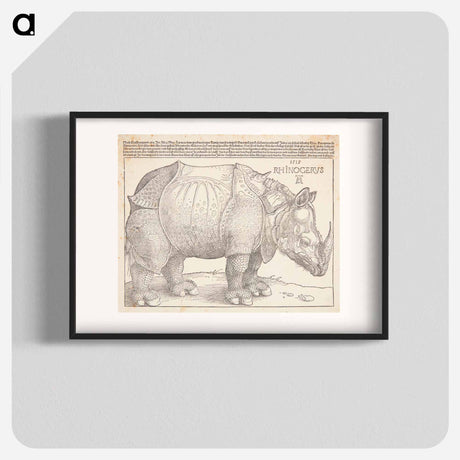 アートポスター-The rhinoceros - アルブレヒト デューラー Poster.