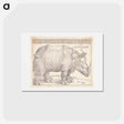 アートポストカード-The rhinoceros - アルブレヒト デューラー Postcard.