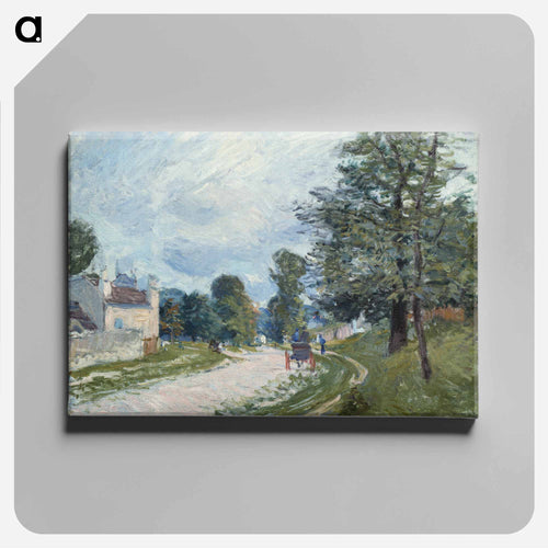 A Turn in the Road - アルフレッド シスレー Canvas.