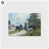 アートポストカード-A Turn in the Road - アルフレッド シスレー Postcard.
