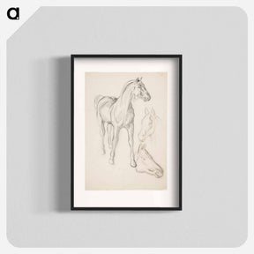 アートポスター-Horse, Hevosia - アルフレッド ウィリアム フィンチ Poster.