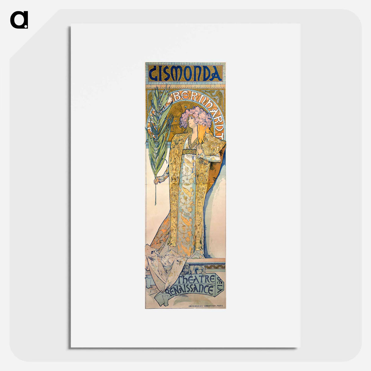 Gismonda - アルフォンス ミュシャ Poster.