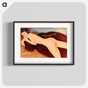 アートポスター-Reclining Nude from the Back - アメデオ モディリアーニ Poster.