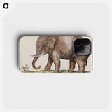 Asian elephant - アンセルムス ボエティウス デ ブート Phone Case.
