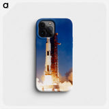 Saturn V launch vehicle - Apollo Moon Landing Phone Case.