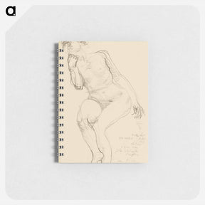アートメモ帳-Seated Female Nude Leaning to the Left - オーギュスト ロダン Memo.