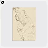 Seated Female Nude Leaning to the Left - オーギュスト ロダン Postcard.