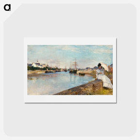 アートポストカード-The Harbor at Lorient
 - ベルト モリゾ Postcard.