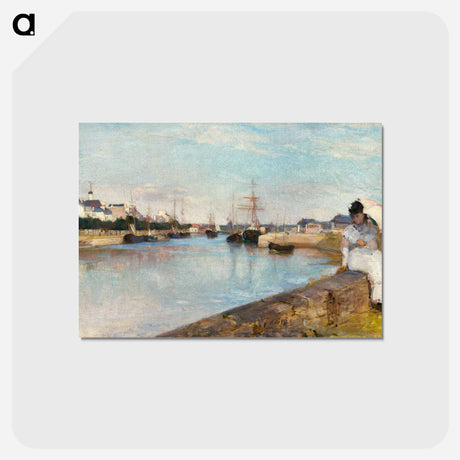 アートポストカード-The Harbor at Lorient
 - ベルト モリゾ Postcard.