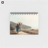 Two Women Chatting by the Sea - カミーユ ピサロ Memo.
