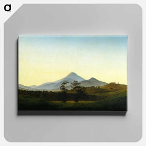 アートパネル-Bohemian Landscape - カスパー ダーヴィト フリードリヒ Canvas.