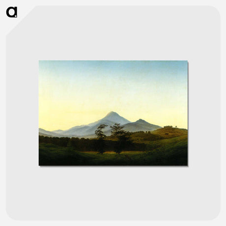 アートポストカード-Bohemian Landscape - カスパー ダーヴィト フリードリヒ Postcard.