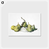 アートポストカード-Green Pears - チャールズ デムス Postcard.