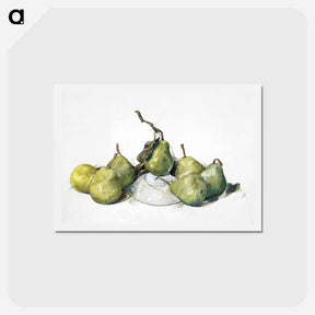 アートポストカード-Green Pears - チャールズ デムス Postcard.