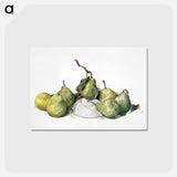 アートポストカード-Green Pears - チャールズ デムス Postcard.