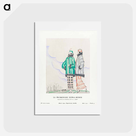 アートポストカード-La Promenade Extra–Muros
 - シャルル マルタン Postcard.