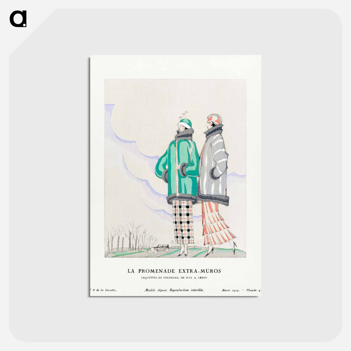 アートポストカード-La Promenade Extra–Muros
 - シャルル マルタン Postcard.