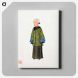 アートパネル-Chinese Lady in Green Gown Costume Illustration
 - 中国の衣装 Canvas.