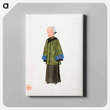 アートパネル-Chinese Lady in Green Gown Costume Illustration
 - 中国の衣装 Canvas.
