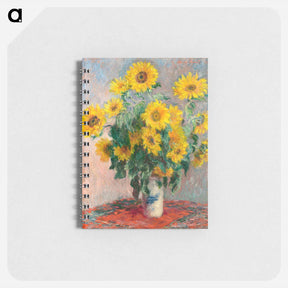 アートメモ帳-Bouquet of Sunflowers - クロード モネ Memo.