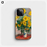 Bouquet of Sunflowers - クロード モネ Phone Case.